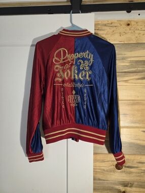Suicide Squad Harley Quinn Property Of Joker Silky Jacket Womens size Medium